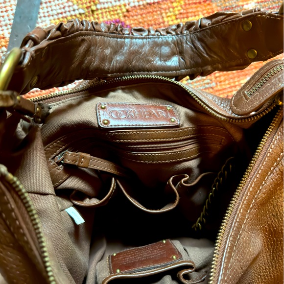 LOCKHEART BOHO HANDMADE LEATHER SHOULDER BAG - Picture 6 of 7